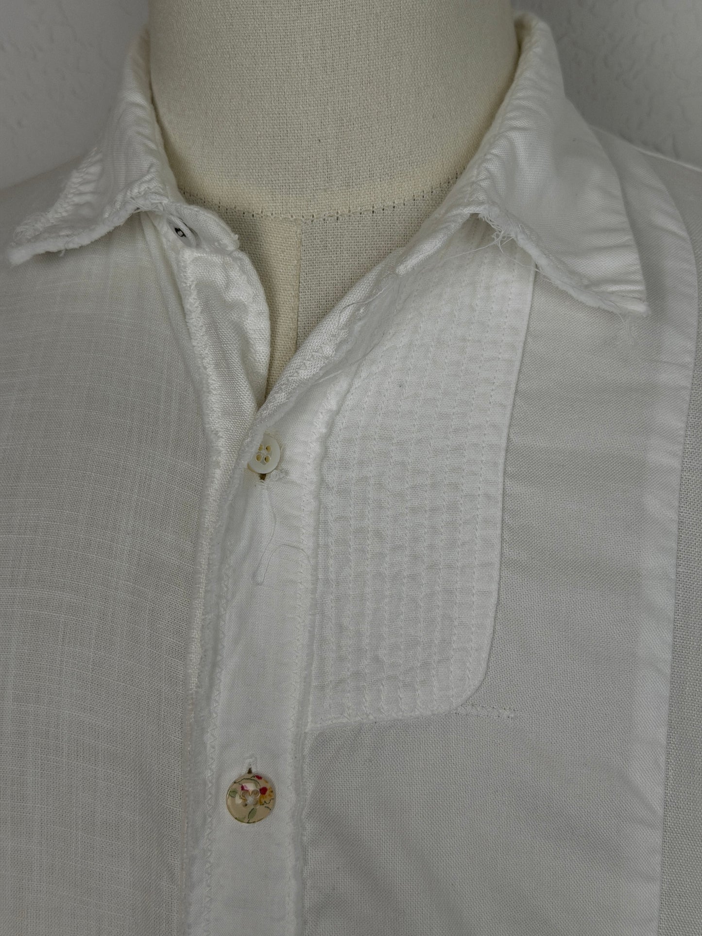 Cotton/Linen Patchwork Kathmandu Shirt