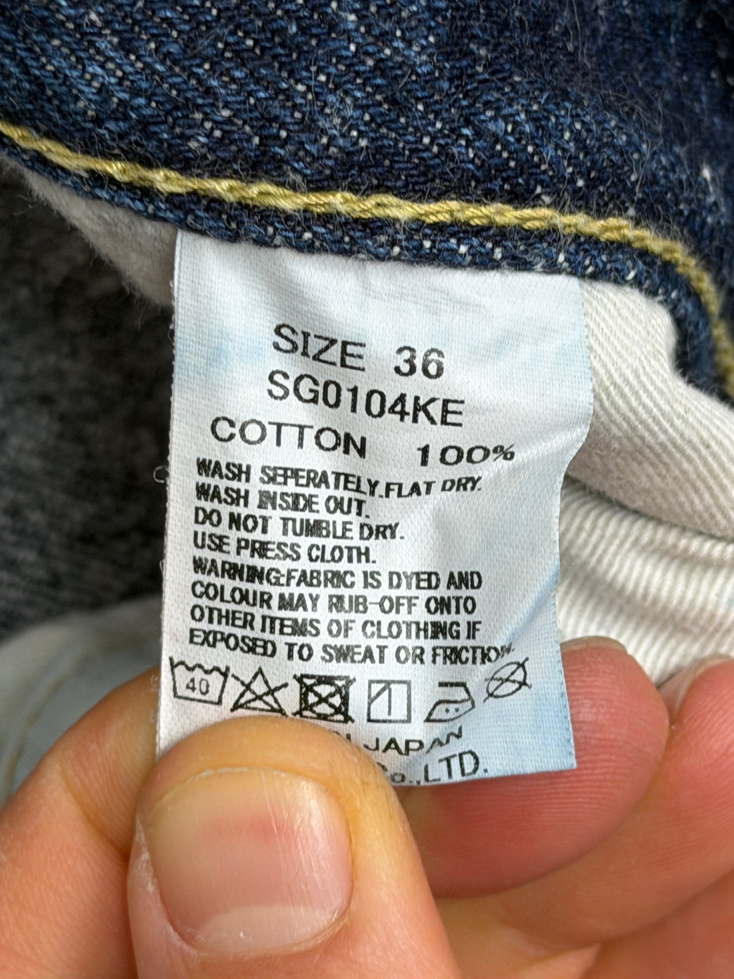 "Keep Earth" 0104KE Natural Indigo Jeans