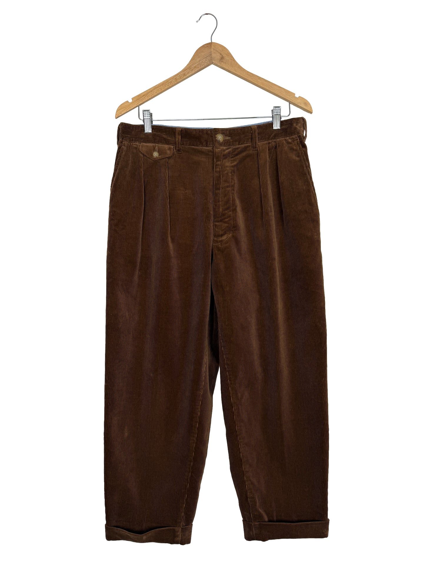 2-Pleat Corduroy Trousers