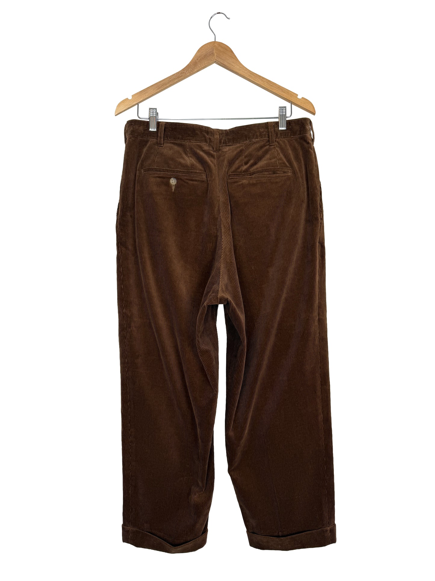 2-Pleat Corduroy Trousers