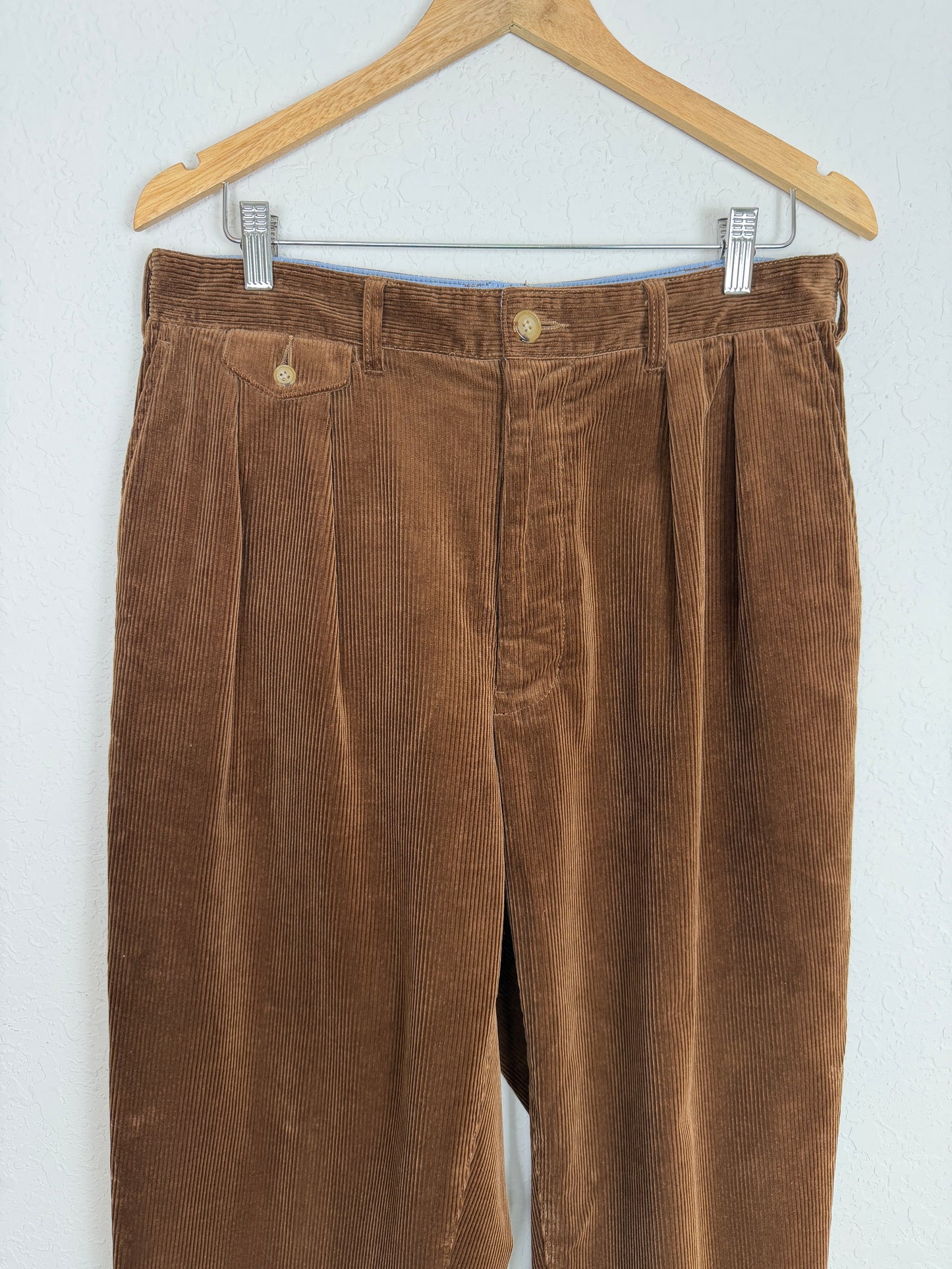 2-Pleat Corduroy Trousers