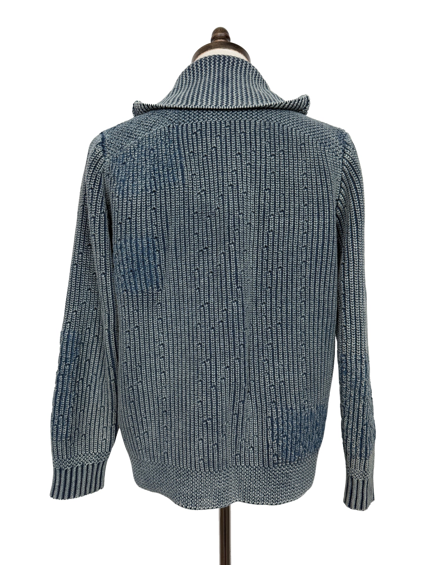 Distressed Shawl Cotton Cardigan