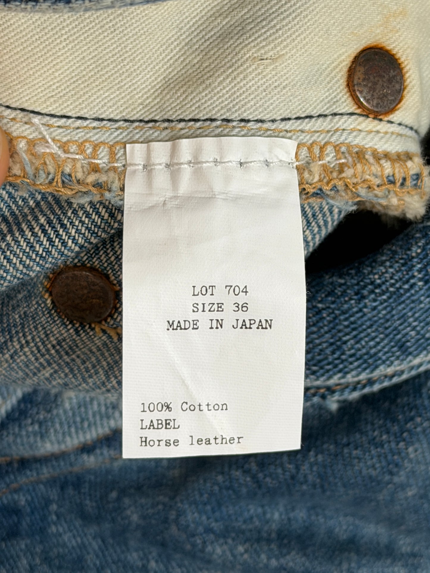 Lot. 704 Denim Trousers C.1920's