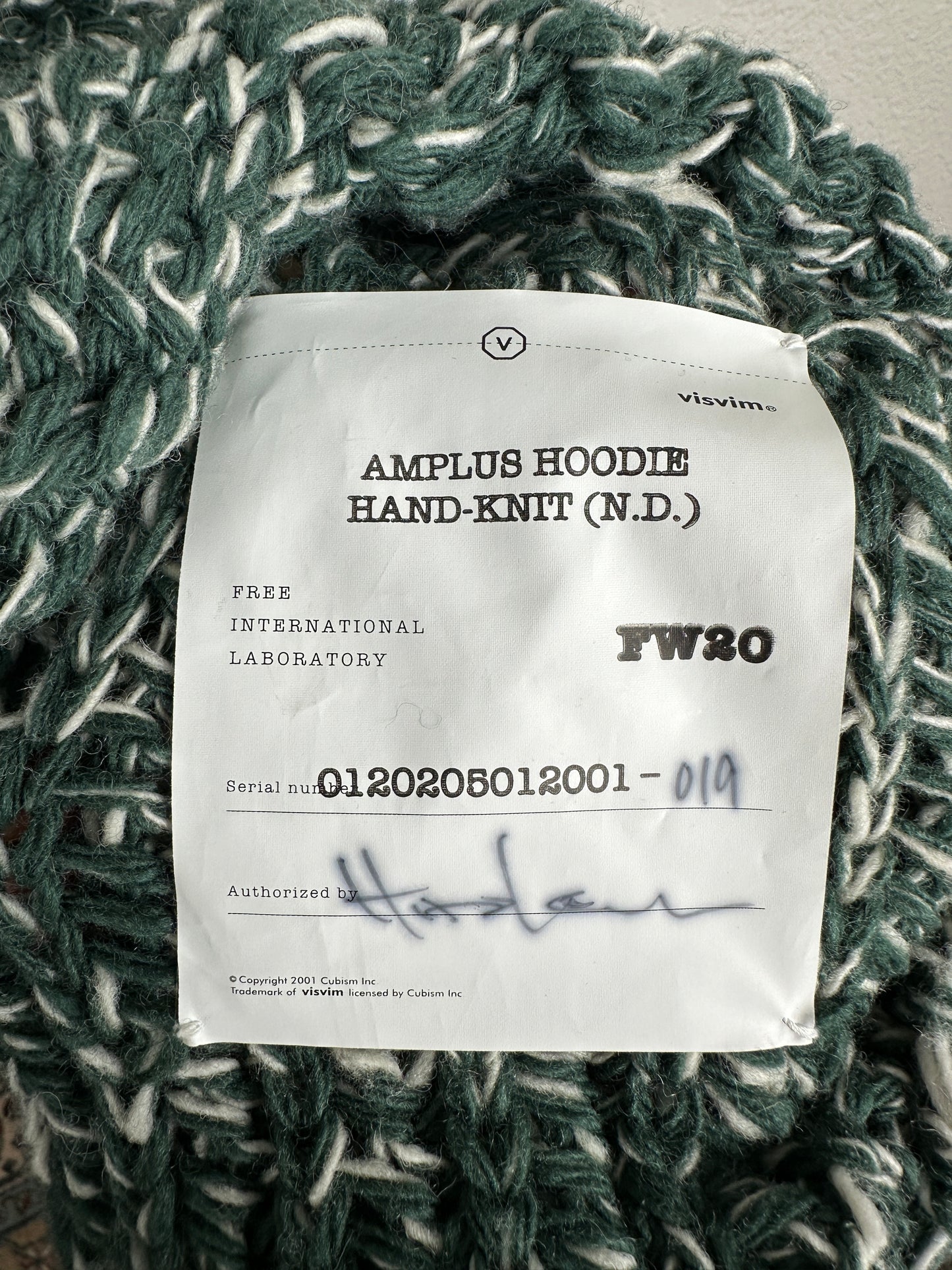 FW20 Amplus Hoodie Hand-Knit (N.D.)