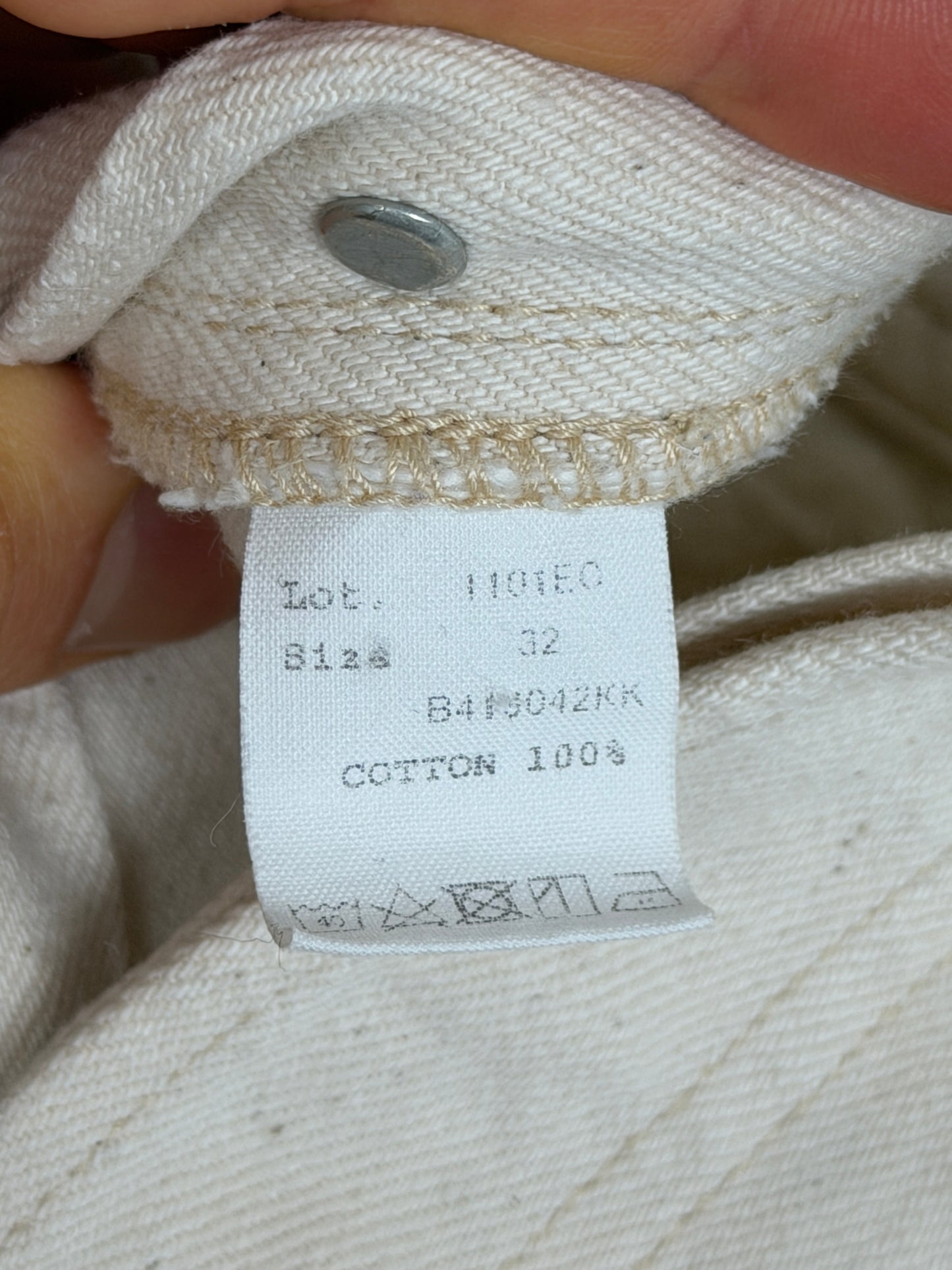 1101 Straight Ecru Denim