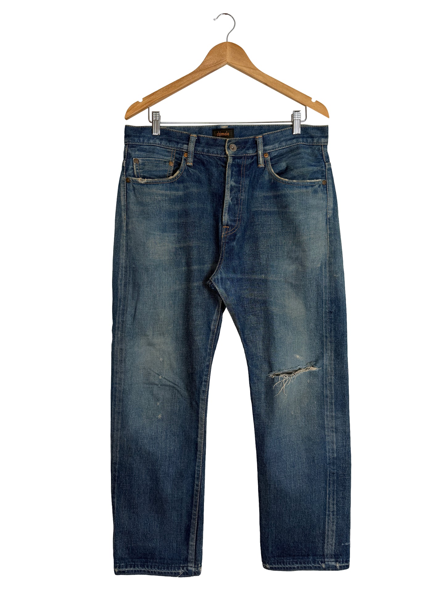 13.5oz Selvedge Denim Used Ankle Cut