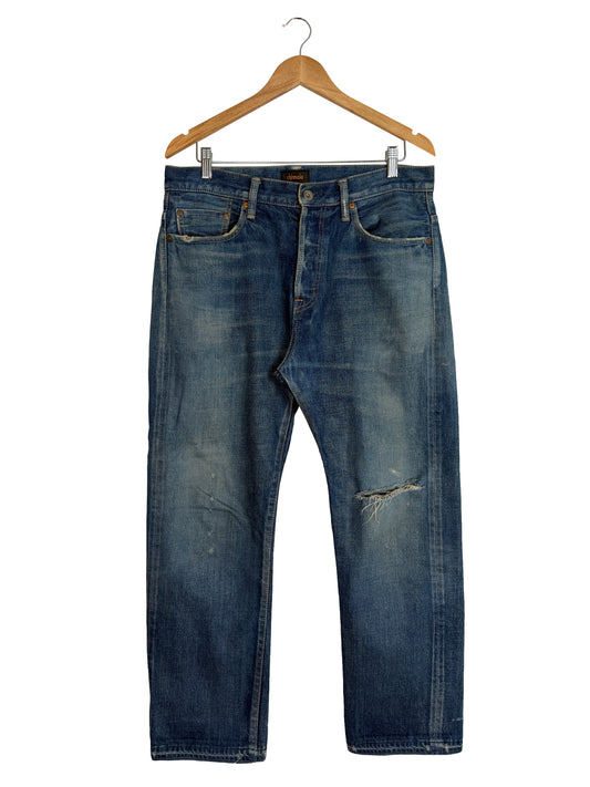 13.5oz Selvedge Denim Used Ankle Cut