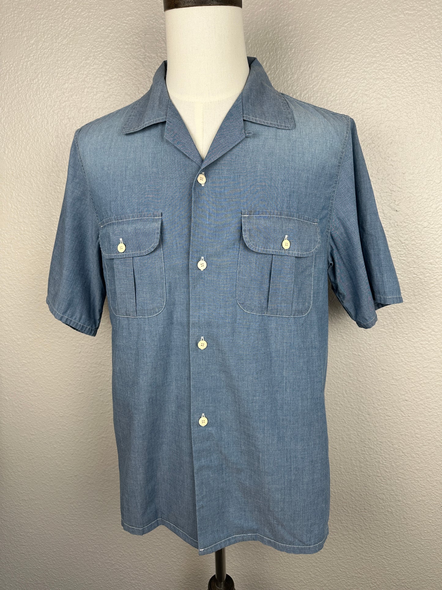 FW23 SPOT Keesey Shirt S/S Chambray *Tokyo Store Exclusive