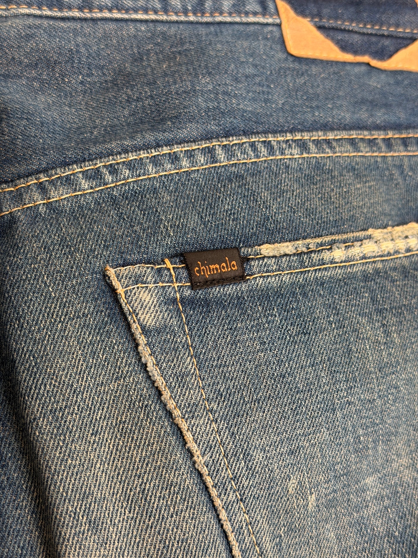 13.5oz Selvedge Denim Used Ankle Cut