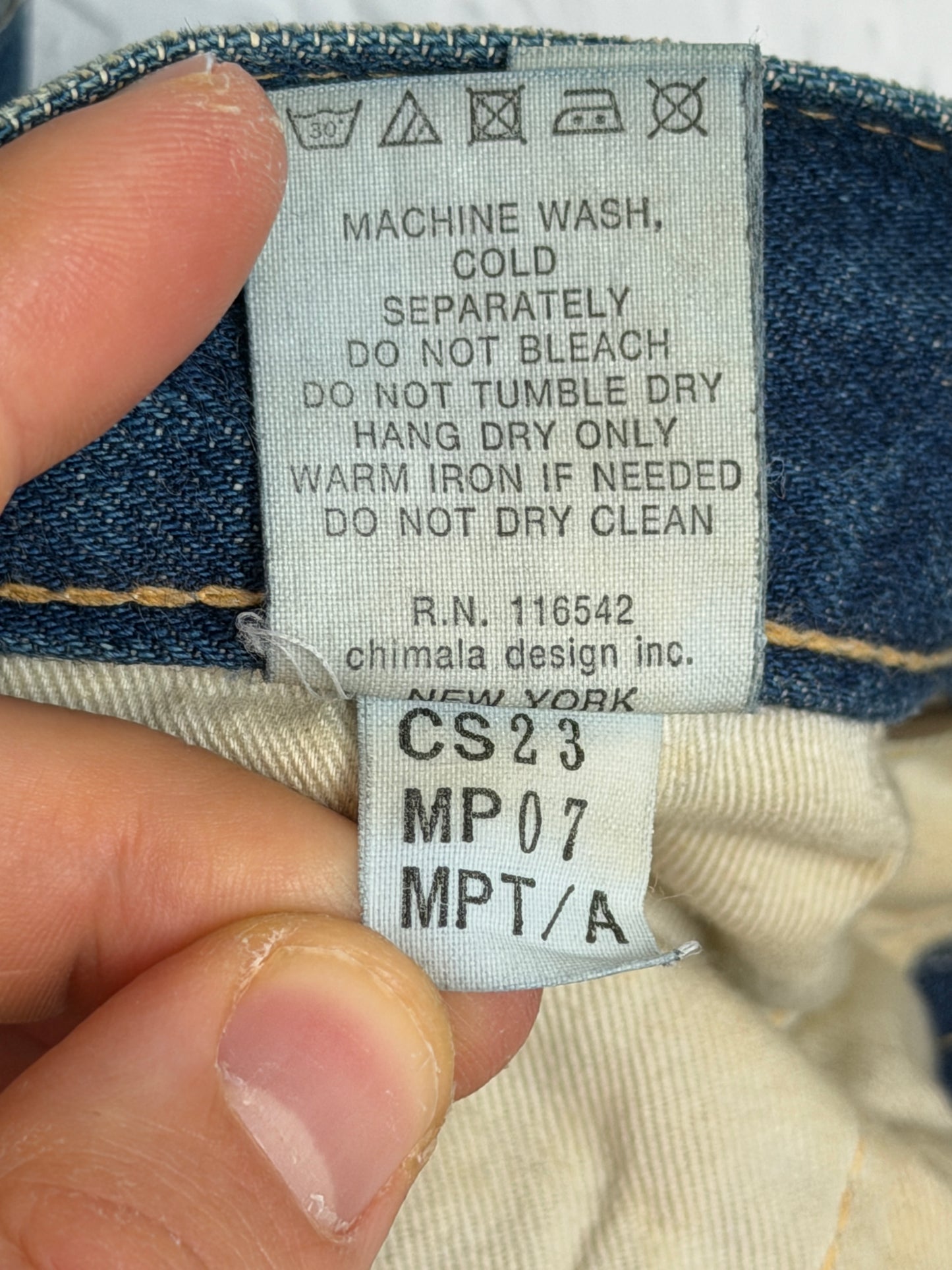 13.5oz Selvedge Denim Used Ankle Cut
