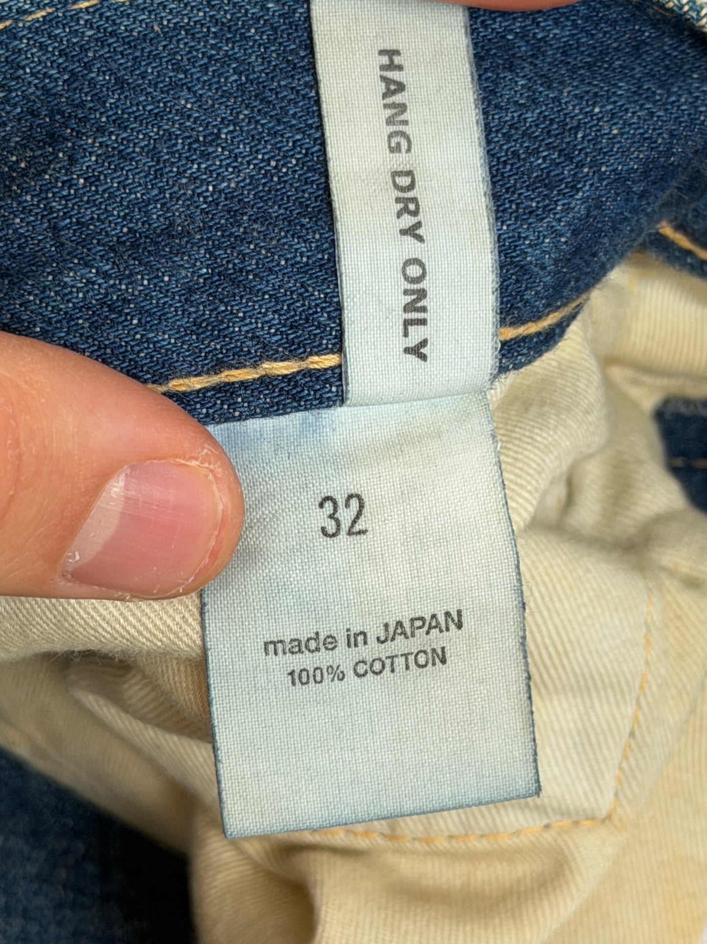 13.5oz Selvedge Denim Used Ankle Cut