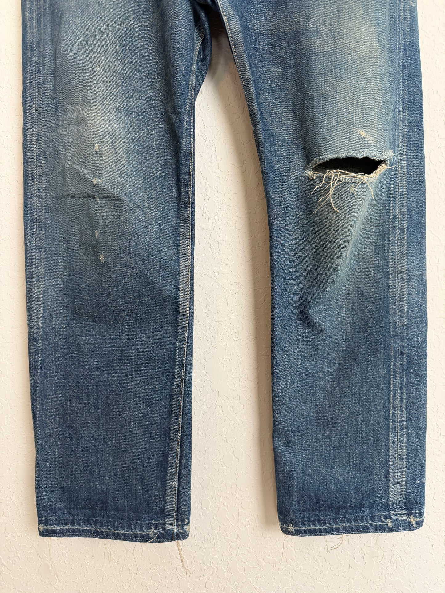 13.5oz Selvedge Denim Used Ankle Cut