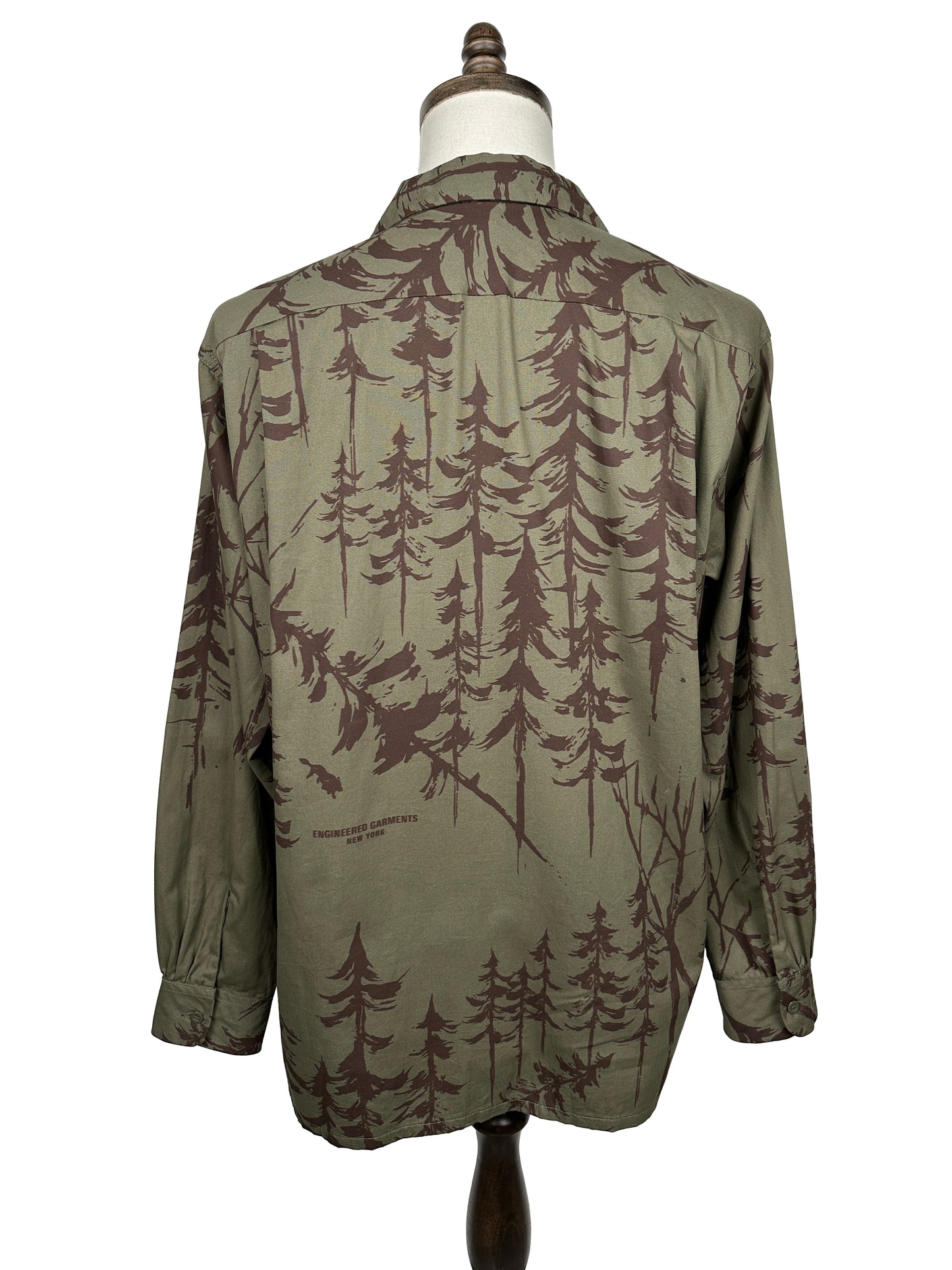 FW24 Classic Shirt - Forest Print French Twill