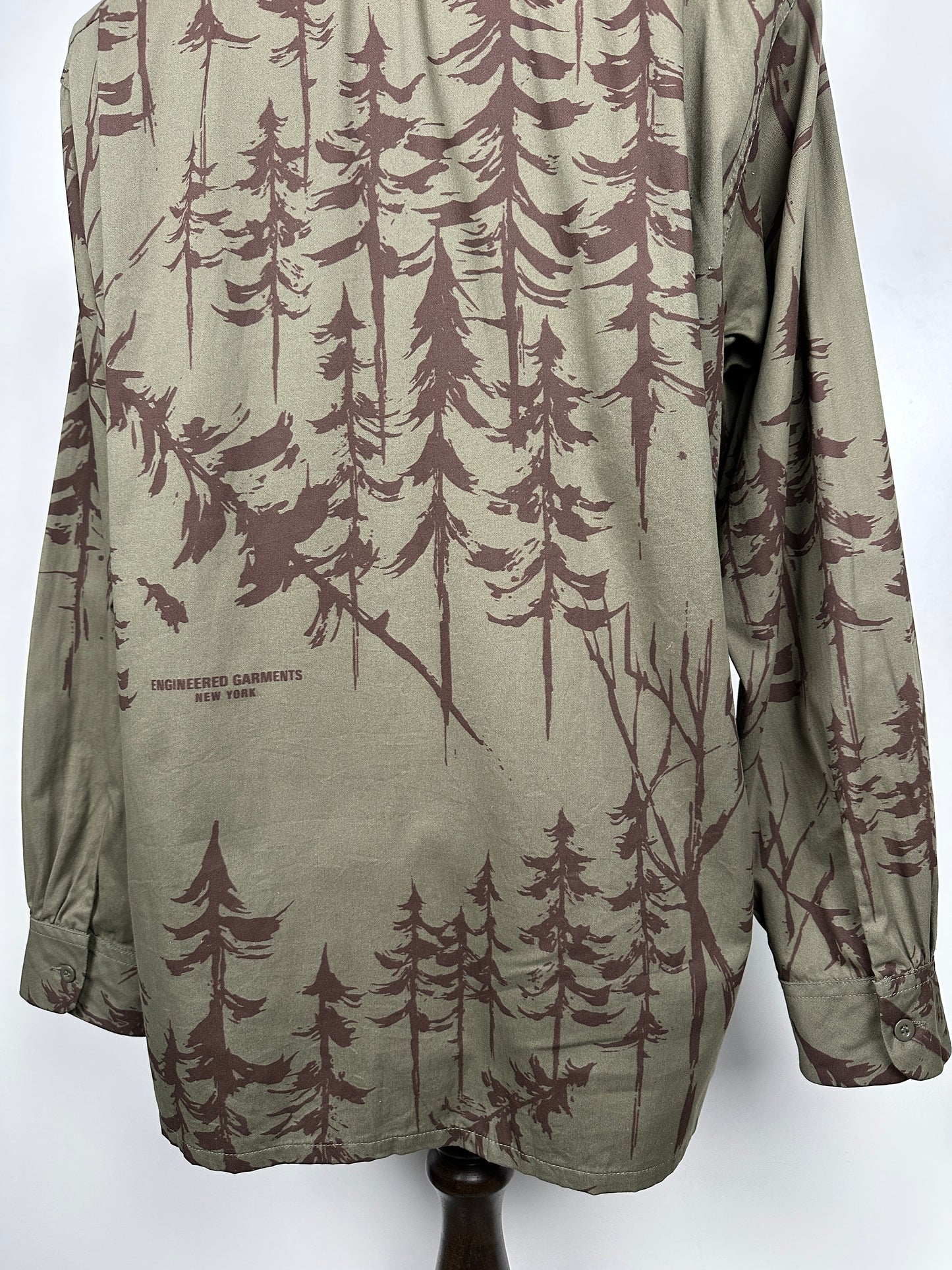 FW24 Classic Shirt - Forest Print French Twill