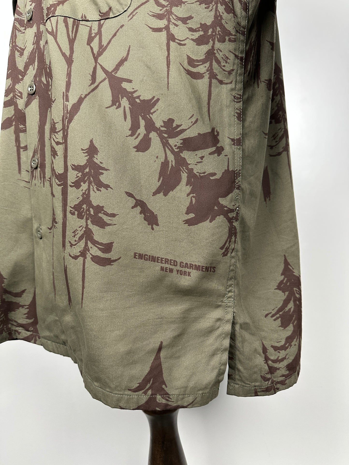 FW24 Classic Shirt - Forest Print French Twill
