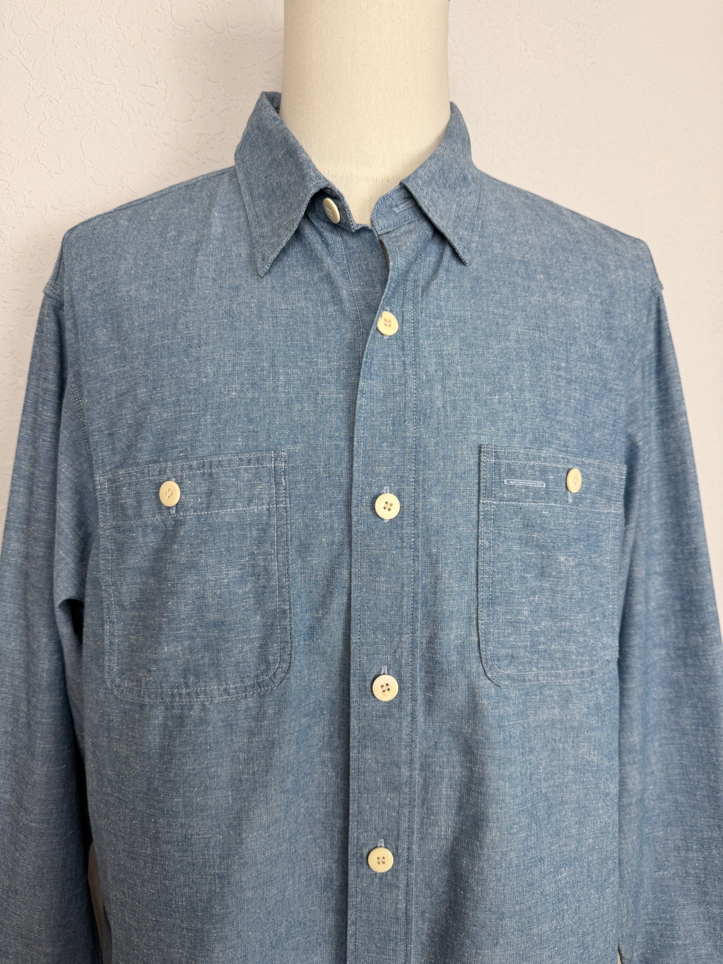SS26 Briggs Chambray L/S DMGD