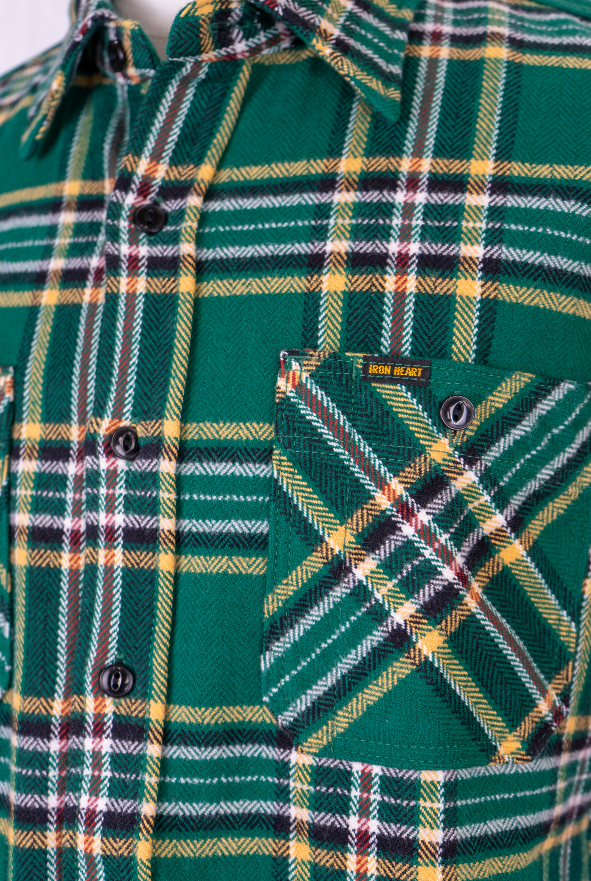 Lot. IHSH-301 Ultra Heavy Tartan Check Flannel Work Shirt